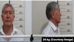 A mugshot of former President Kyrgyz President Almazbek Atambaev that was taken following his arrest on August 8. 