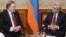 Armenia - President Serzh Sarkisian (R) meets with PACE co-rapporteur John Prescott, 17Jan2012. 