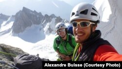 British mountaineers Jon Gupta (right) and Nick Valentine plan to tackle the mountains in the classic alpine style in just 40 days.