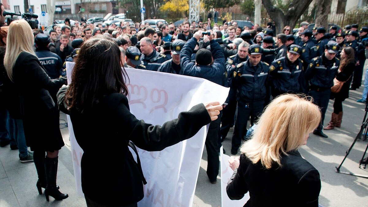 Saakashvili Supporters, Opponents Clash In Georgia