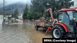 Poplavljeni dio Opštine Jezero u centralnom dijelu BiH, 26. novembar 2025. godine