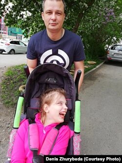 Денис Журыбеда с дочерью