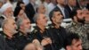 Top IRGC commanders (L2R) Hossein Salami, Ali Fadavi, Mohammad Pakpour and Amir Ali Hajizadeh on Fitr Prayer in Tehran on June 26, 2017.