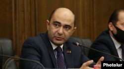 Armenia - Edmon Marukian, the leader of the opposition Bright Armenia Party. January 21, 2021.