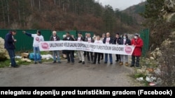 Protesti protiv odlagališta smeća u blizini Višegrada, januar 2023.