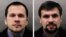 Aleksandr Mishkin (left) and Anatoly Chepiga are suspects in the poisoning of a former Russian military intelligence officer in England and an explosion at a Czech arms depot.