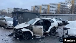 За повідомленням, був приведений у дію вибуховий пристрій, встановлений під дном автомобіля