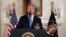 Дональд Трамп Иран  келишими боюнча чечимин жарыялоодо. 8-май, 2018-жыл. 