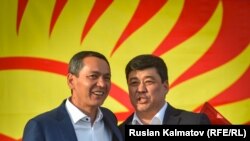 Президенттикке талапкерлер Өмүрбек Бабанов менен Бакыт Төрөбаев
