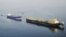 Iran - - Two Iranian oil tankers sailing in the Persian Gulf, undated 