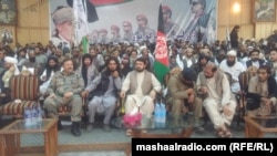 The governor of Nangarhar held a public meeting with the Taliban representatives in his office. 