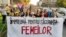Imagine de la un marș pentru siguranța femeilor de pe 19 octombrie 2019, din București. 