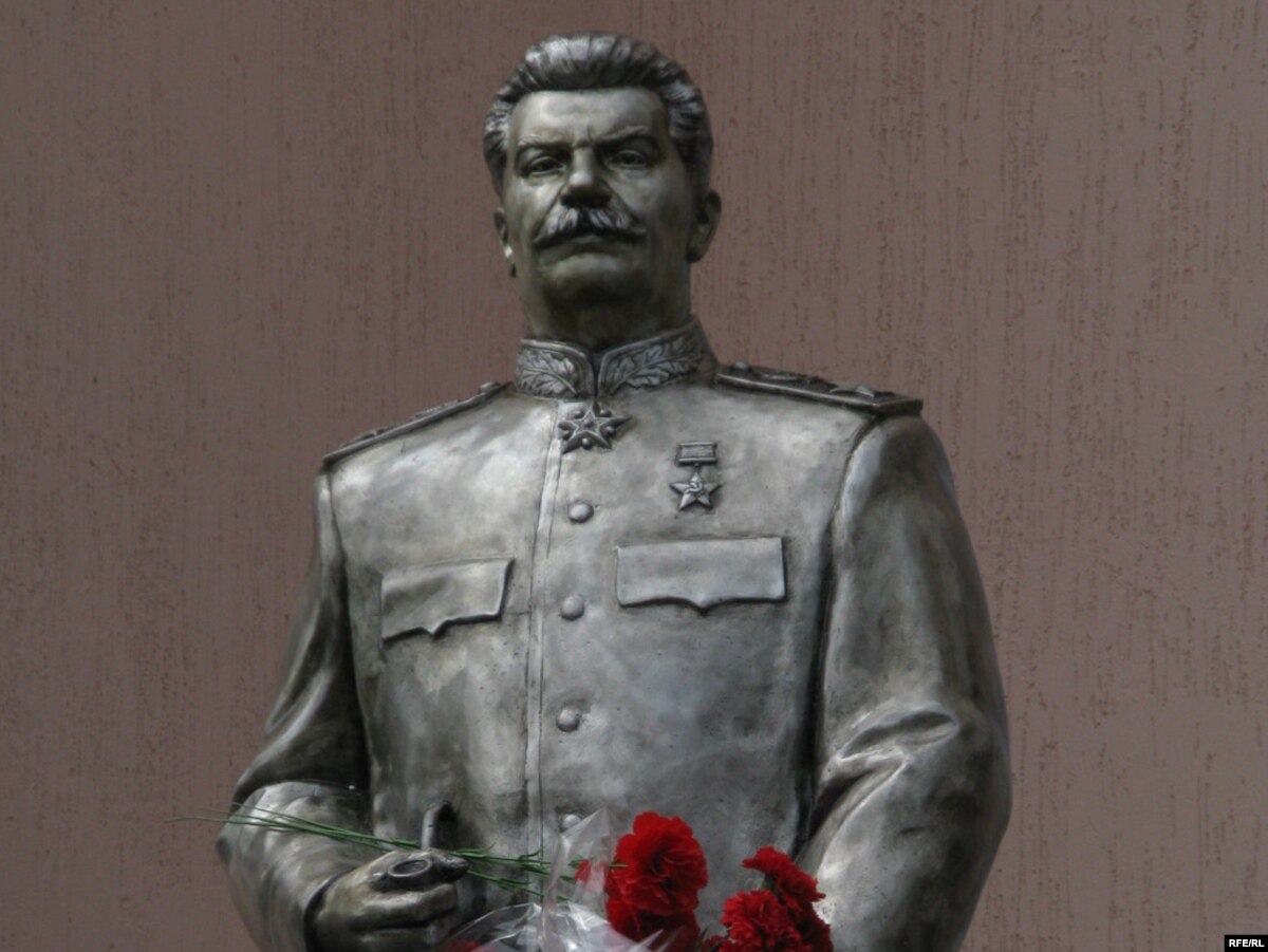 Stalin Statue In Ukraine Decapitated