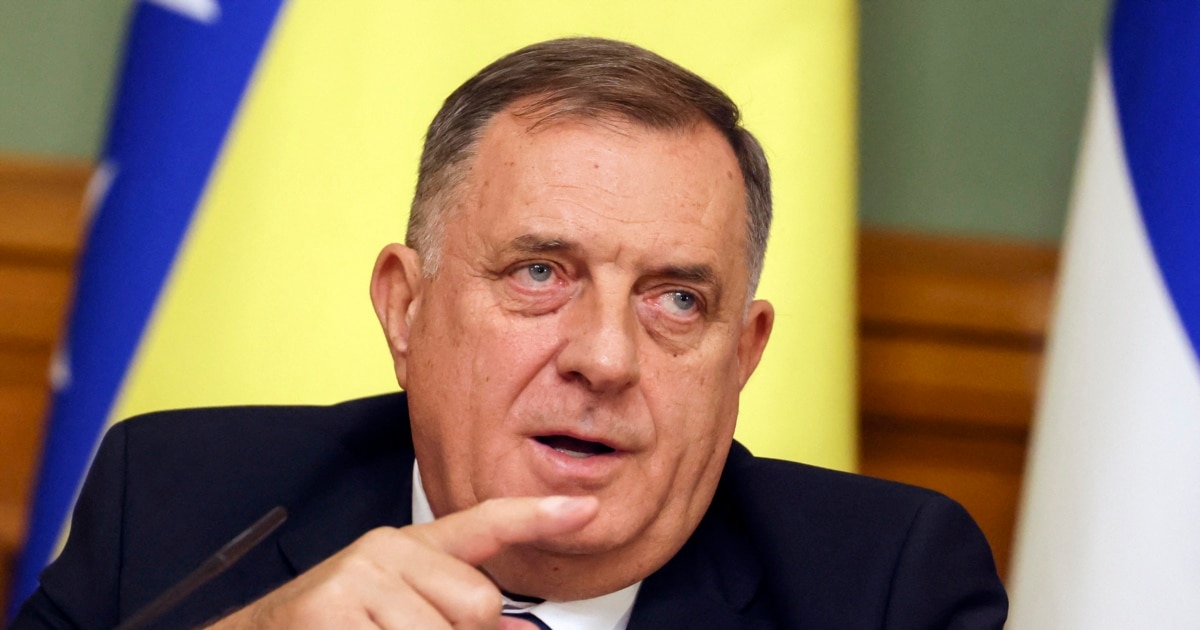 US Removes Pro-Russian Bosnian Serb Politician Milorad Dodik And Allies From Sanctions List