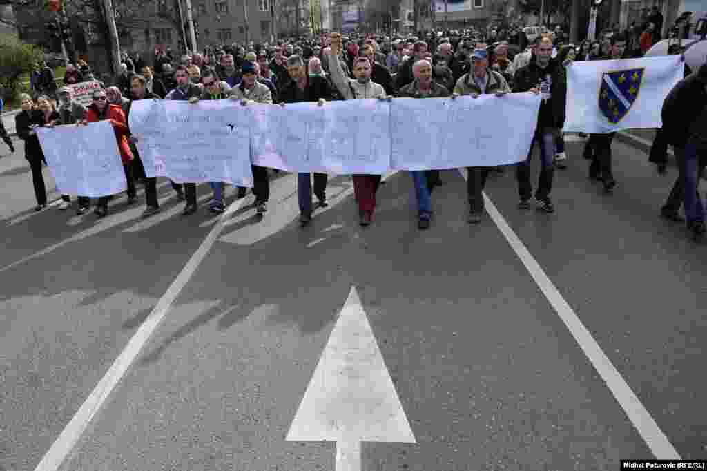 Demonstrations in Sarajevo