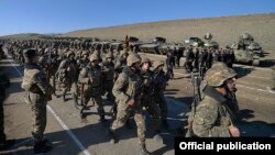 Jermenski vojnici učestvuju u vojnoj vježbi, Nagorno-Karabah, ilustrativna fotografija