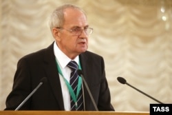 Russian Constitutional Court chairman Valery Zorkin (file photo)