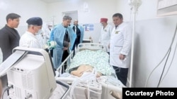 Фото, распространённое Министерством здравоохранения. 9 апреля 2026 года, Алайский район, село Гульча.