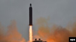 Запуск ракеты КНДР. (Архивное фото).