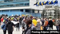 Protest građana zbog nenabavke vakcina, Sarajevo