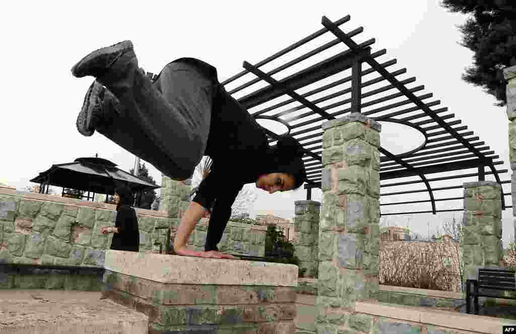 Balance and coordination are key elements of parkour.