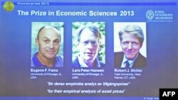  Eugene F Fama, Lars Peter Hansen and Robert J Shiller 