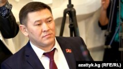 "Республика" партиясынан келген талапкер Русланбек Жакышев. 