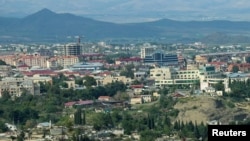 Qyteza Stepanakert dikur, e njohur sot si Xankendi në Nagorno-Karabak.