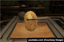 Скрыншот з гульні Potato Please