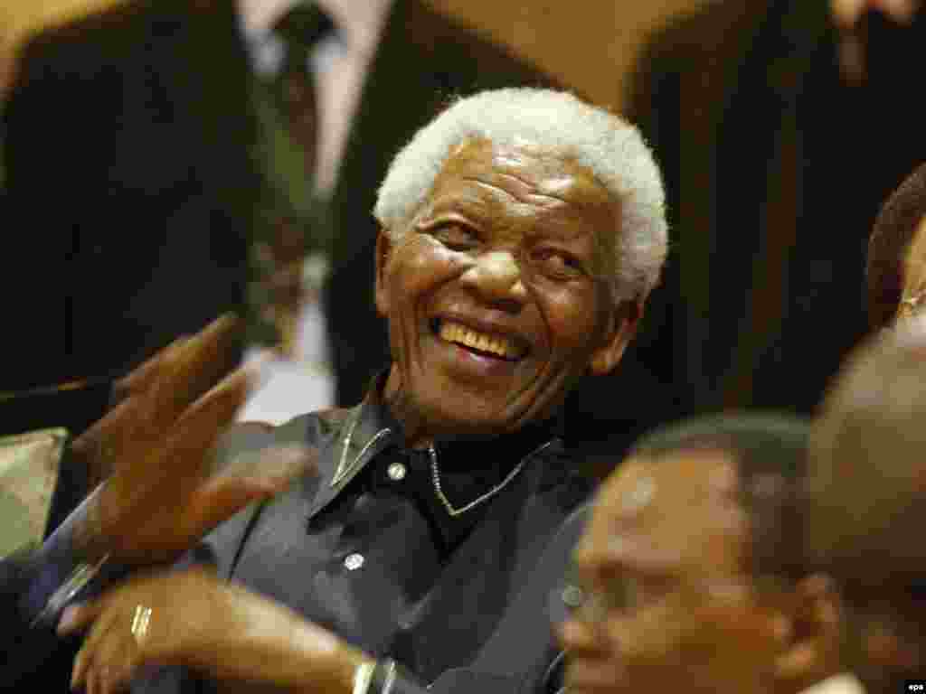 Former South African President Nelson Mandela marks the 20th anniversary of his release from prison.