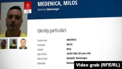 Nacionalni centralni biro Interpola u Podgorici je 29. januara 2026. godine raspisao međunarodnu potjernicu za Medenicom.