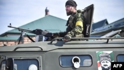 Учения в Российском университете спецназа в Чечне