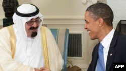 U.S. President Barack Obama and Saudi Arabia's King Abdullah met at the White House on June 29.