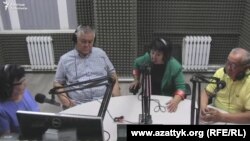 Сонунбү Кадырова оңдон экинчи. "Азаттык" радиосунун студиясы. 2021-жылдын 15-сентябры.