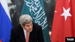 Джон Керри, госсекретарь США, на одной из венских встреч по Сирии. 29 октября 2015 года.