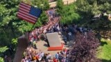 Kosovo: Bill Clinton visit the memorial of fallen NATO troops in Kosovo