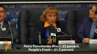 Ukraine Exit Polls Show Poroshenko's Party Leading