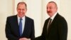 Встреча министра иностранных дел России Сергея Лаврова (слева) с президентом Азербайджана Ильхамом Алиевым (архив)