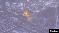 Наслідки удару Сил оборони України по заводу «Кремній Ел» у російському Брянську. Скриншот із відео, опублікованого Генштабом ЗСУ