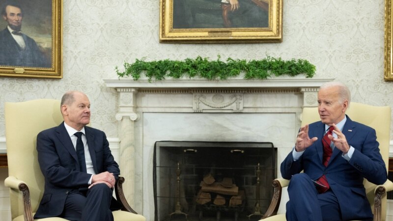 رهبران آمریکا و آلمان درباره تداوم کمک‌ها به اوکراین مذاکره کردند