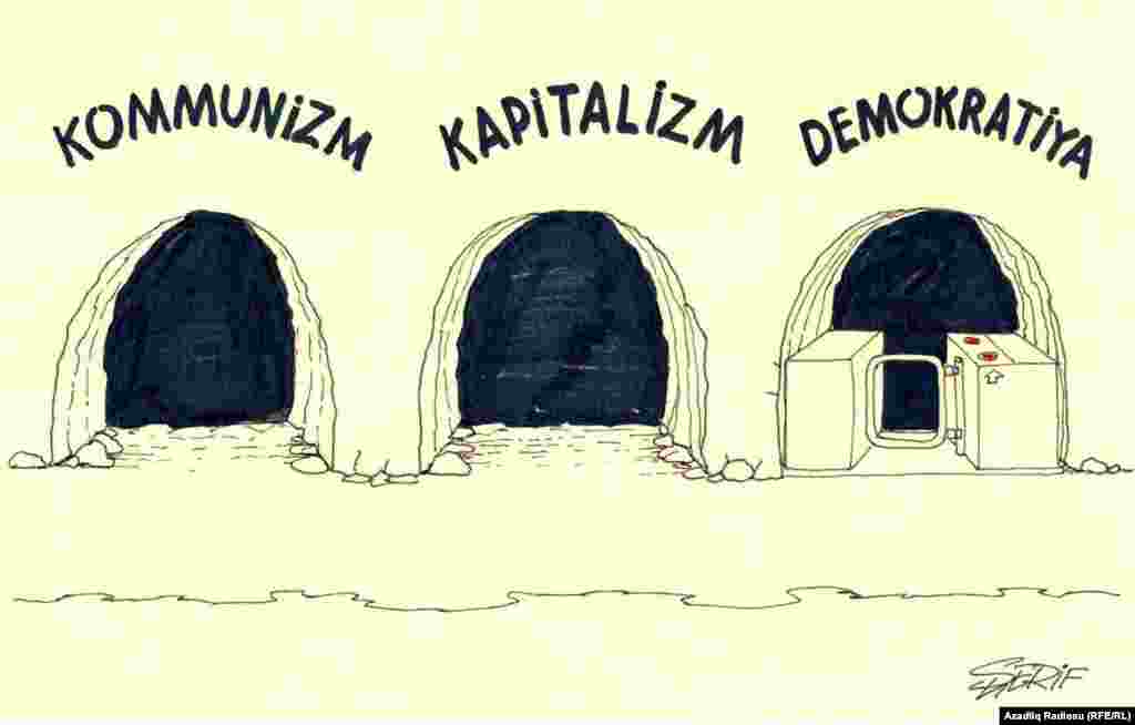 "Турникет", азербайджанский карикатурист Рашид Шериф