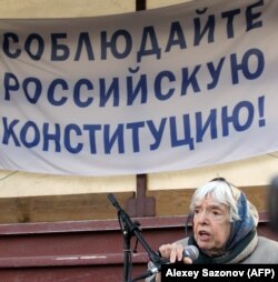 La o demonstrație la Moscova