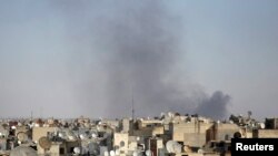 بمباران یکی از مناطق شهر حلب توسط نیروهای دولتی