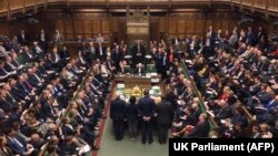 Британ парламентинде шейшембидеги добуш берүүнүн жыйынтыгы жарыяланаар алдында. Лондон, 29-январь, 2019-жыл.