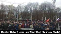 Ukraine - pro-russian rally in Kharkiv, 13Apr2014