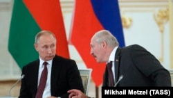 Ruski i beloruski predsednici, Vladimir Putin i Aleksandar Lukašenka