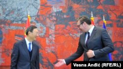 Aleksandar Vučić i Jang Điječi u Beogradu 