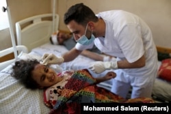 کودک زخم برداشته در نتیجه درگیری‌ها در غزه