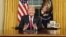 U.S. -- U.S. President Donald Trump delivers a televised address to the nation from his desk in the Oval Office about immigration and the southern U.S. border on the 18th day of a partial government shutdown at the White House in Washington, U.S., January