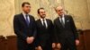 Йонко Грозев, Робърт Спано и Лозан Панов по време на конференцията в Съдебната палата
